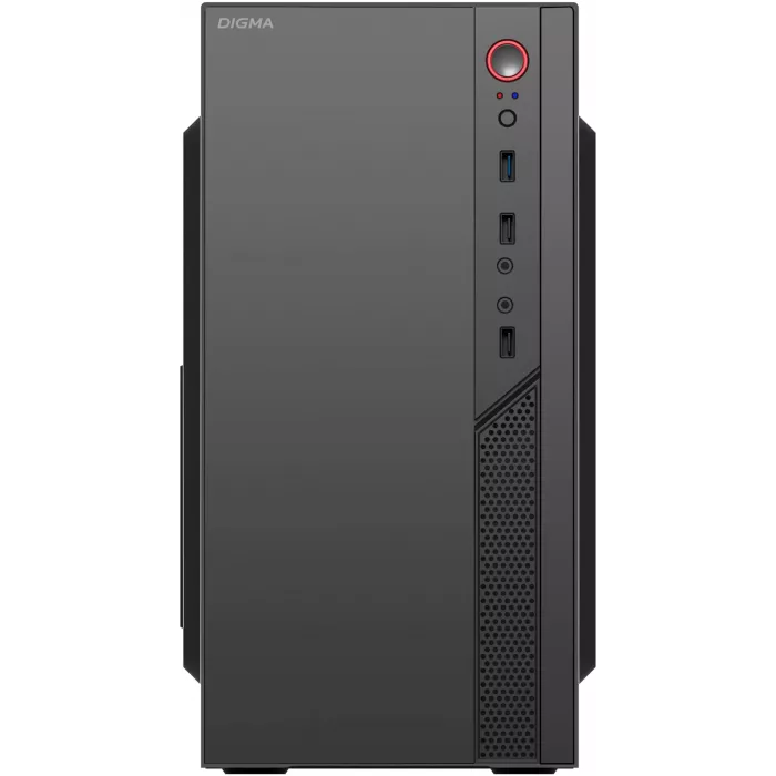 Корпус Digma DCC-MN306 черный без БП mATX 1x80mm 1x92mm 2x120mm 2xUSB2.0 1xUSB3.0 audio