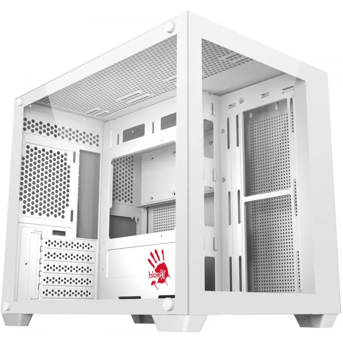 Корпус Bloody BD-CC108 белый без БП mATX 9x120mm 2xUSB3.0 audio bott PSU