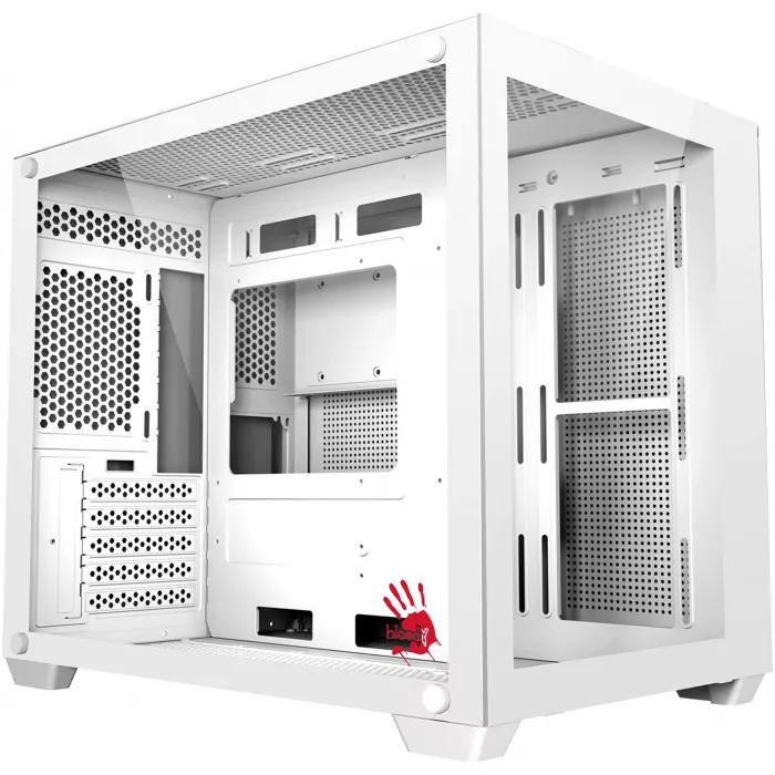 Корпус Bloody BD-CC108 белый без БП mATX 9x120mm 2xUSB3.0 audio bott PSU