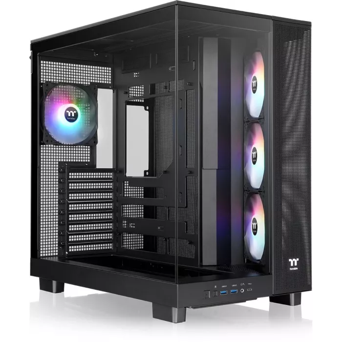 Корпус Thermaltake View 380 XL TG черный без БП ATX 5x120mm 2x140mm 2xUSB3.0 audio bott PSU