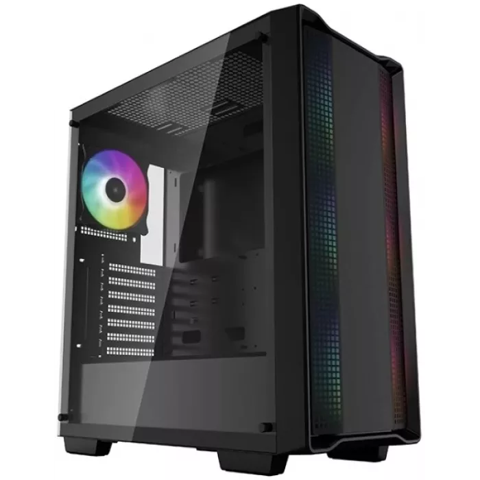Корпус Deepcool CC560 ARGB черный без БП ATX 2x120mm 4x140mm 1xUSB2.0 1xUSB3.0 audio bott PSU
