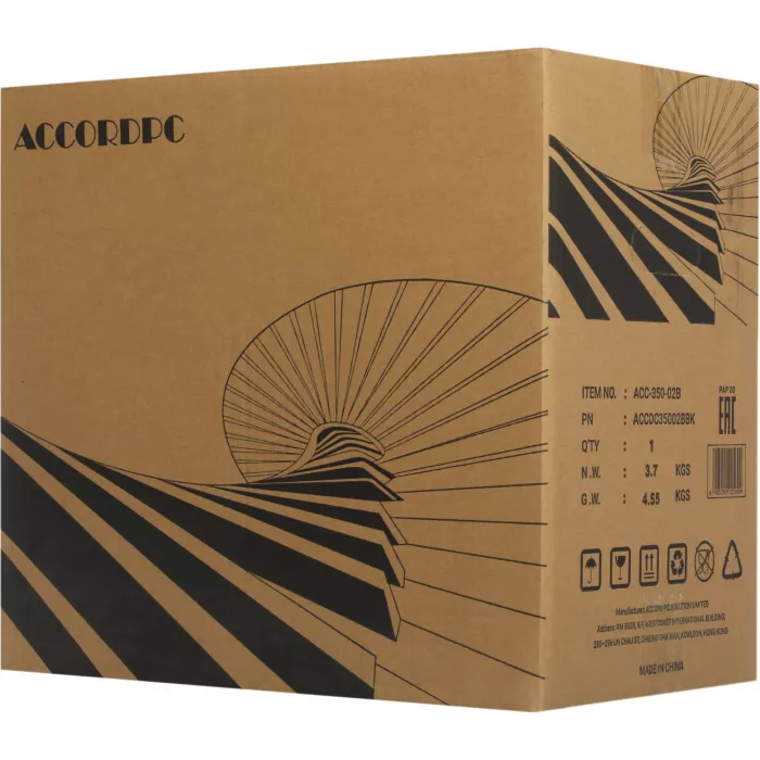 Корпус Accord ACC-350-02B черный без БП mATX 7x120mm 1xUSB2.0 1xUSB3.0 audio bott PSU