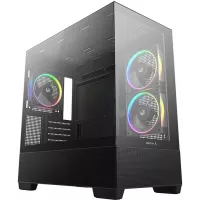Корпус Deepcool CG380 3F черный без БП mATX 6x120mm 3x140mm 2xUSB3.0 audio bott PSU