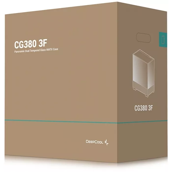 Корпус Deepcool CG380 3F черный без БП mATX 6x120mm 3x140mm 2xUSB3.0 audio bott PSU