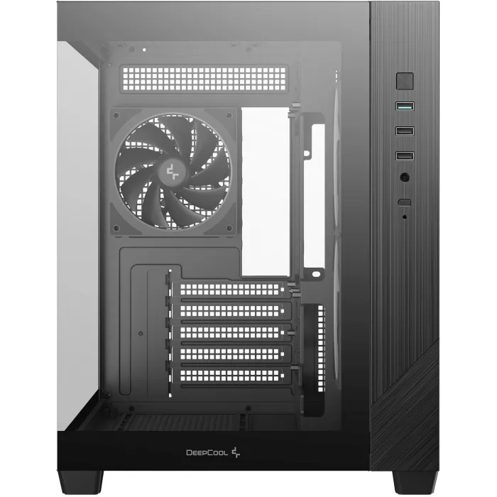 Корпус Deepcool CG330 3F черный без БП mATX 6x120mm 4x140mm 2xUSB2.0 1xUSB3.0 audio bott PSU