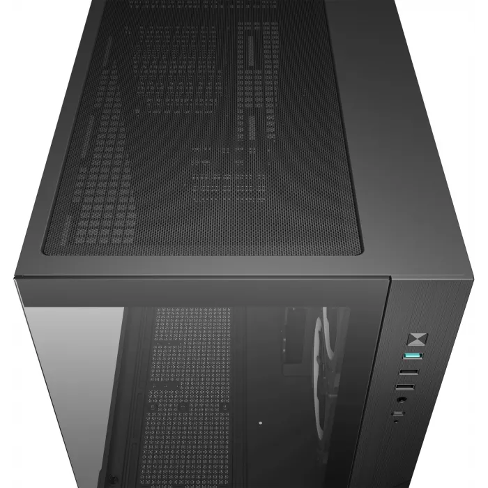 Корпус Deepcool CG330 3F черный без БП mATX 6x120mm 4x140mm 2xUSB2.0 1xUSB3.0 audio bott PSU