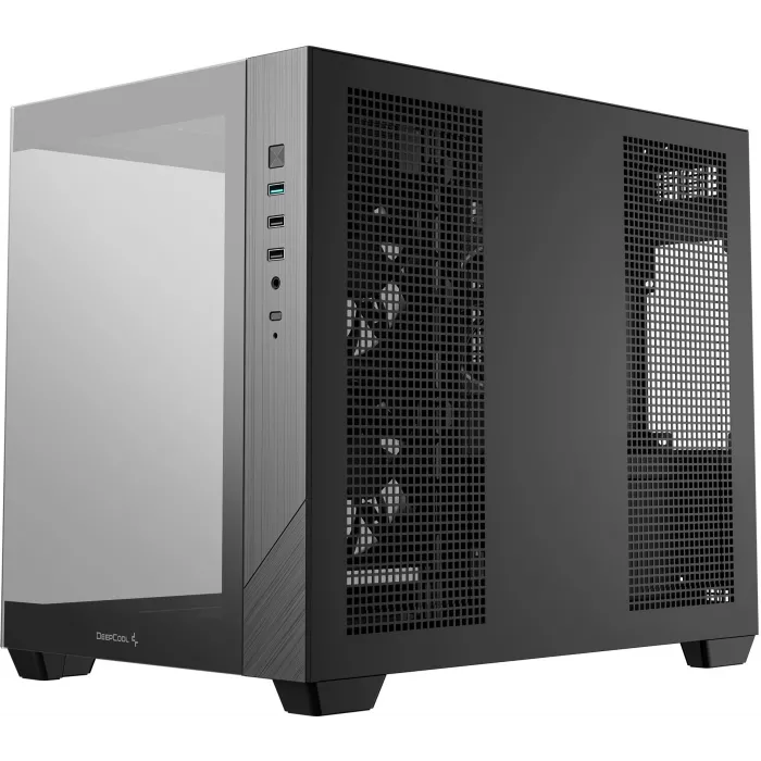 Корпус Deepcool CG330 3F черный без БП mATX 6x120mm 4x140mm 2xUSB2.0 1xUSB3.0 audio bott PSU