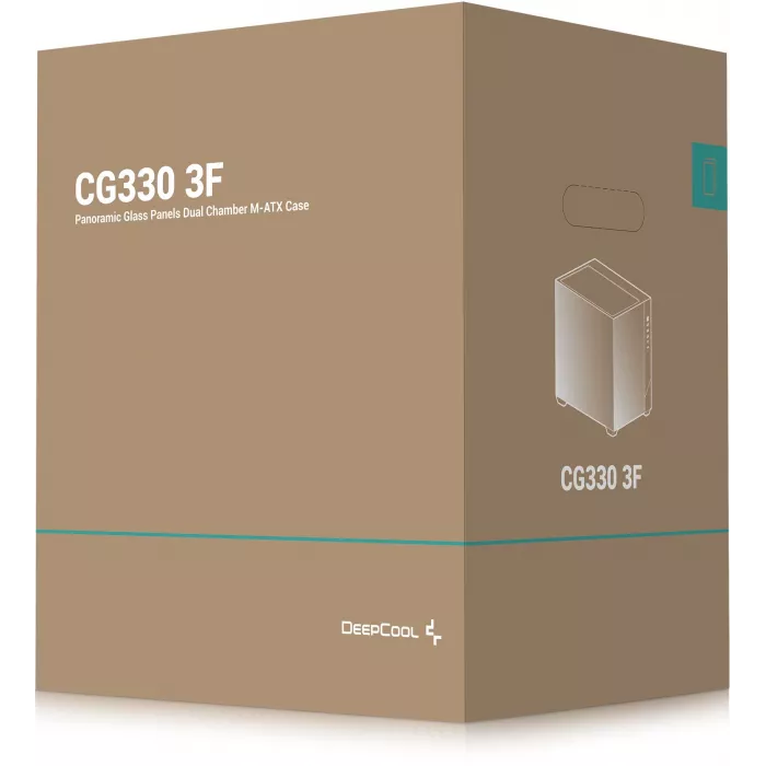 Корпус Deepcool CG330 3F черный без БП mATX 6x120mm 4x140mm 2xUSB2.0 1xUSB3.0 audio bott PSU