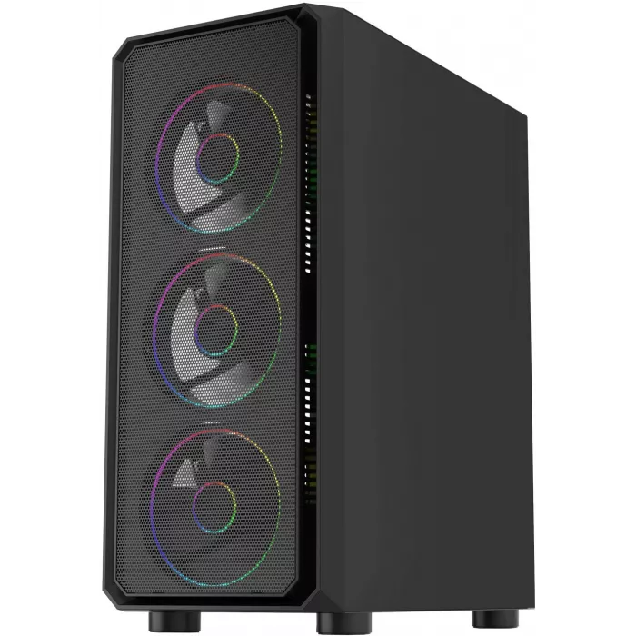 Корпус Bloody CC-126 черный без БП ATX 8x120mm 2xUSB2.0 1xUSB3.0 audio bott PSU