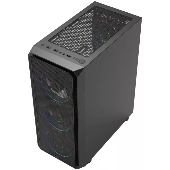 Корпус Bloody CC-126 черный без БП ATX 8x120mm 2xUSB2.0 1xUSB3.0 audio bott PSU