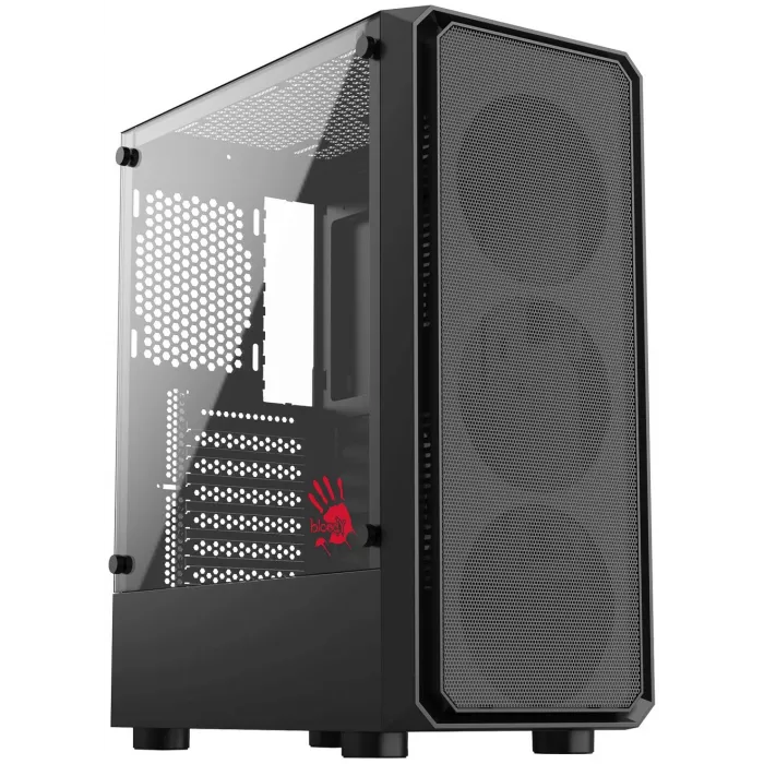 Корпус Bloody CC-126 черный без БП ATX 8x120mm 2xUSB2.0 1xUSB3.0 audio bott PSU
