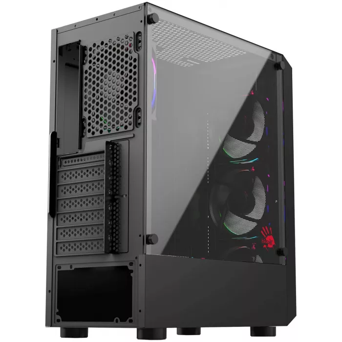 Корпус Bloody CC-126 черный без БП ATX 8x120mm 2xUSB2.0 1xUSB3.0 audio bott PSU