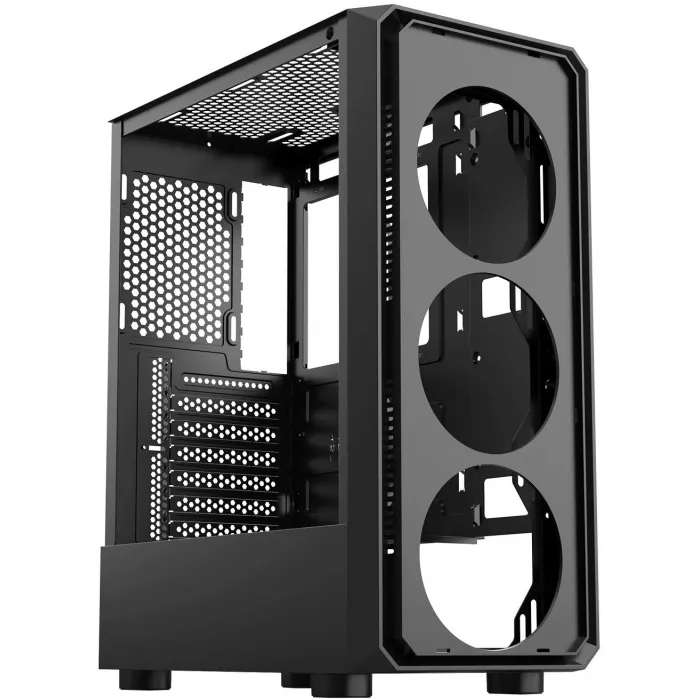 Корпус Bloody CC-126 черный без БП ATX 8x120mm 2xUSB2.0 1xUSB3.0 audio bott PSU