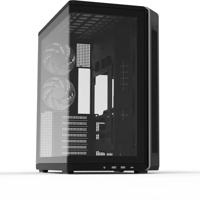 Корпус Zalman P60 черный без БП ATX 6x120mm 2x140mm 2xUSB3.0 audio bott PSU