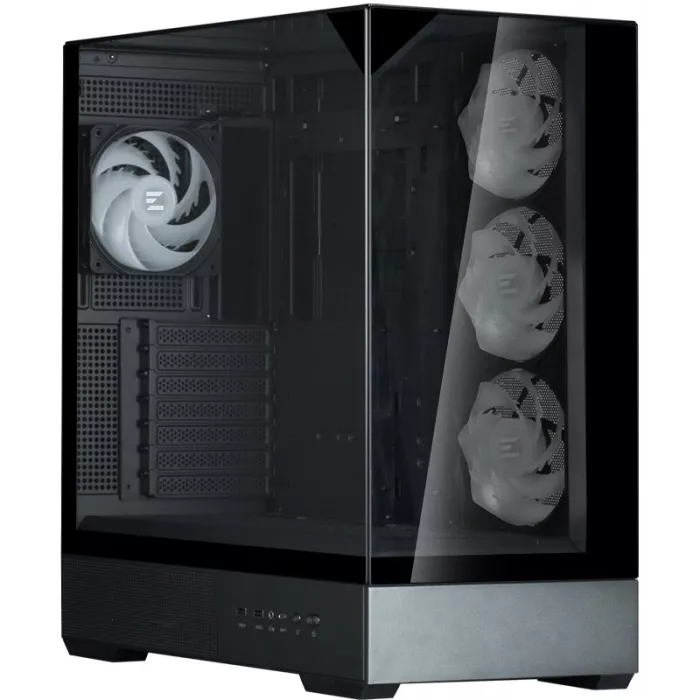 Корпус Zalman P40 Prism Plus черный без БП ATX 5x120mm 2xUSB3.0 audio bott PSU