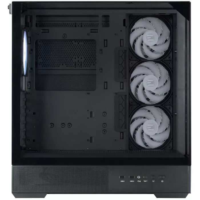 Корпус Zalman P40 Prism Plus черный без БП ATX 5x120mm 2xUSB3.0 audio bott PSU
