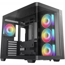 Корпус Deepcool CG530U 4F черный без БП ATX 6x120mm 4x140mm 2xUSB3.0 audio bott PSU