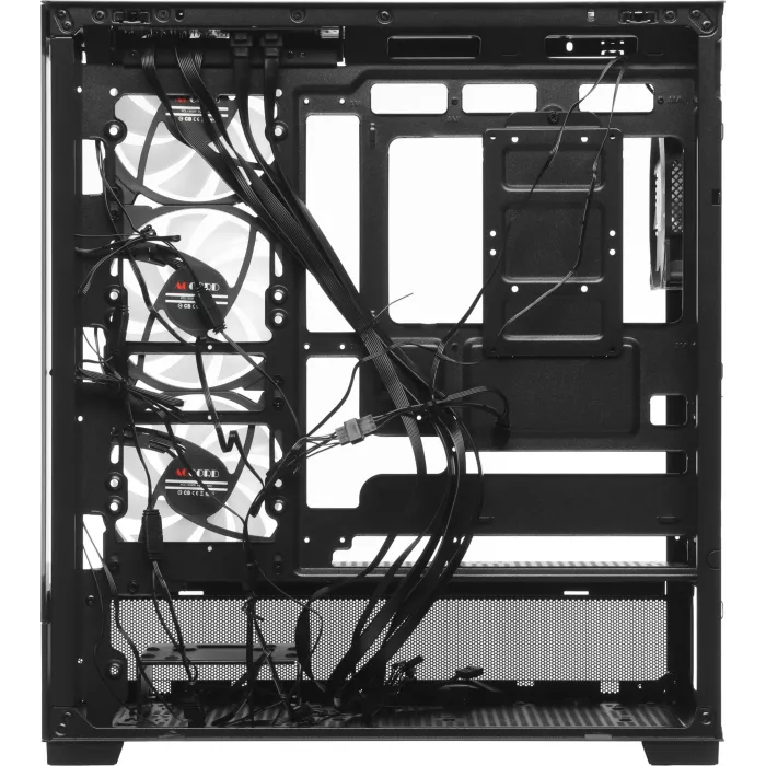 Корпус Accord ACC-ZA11B AR черный без БП ATX 3x120mm 1xUSB2.0 2xUSB3.0 audio bott PSU