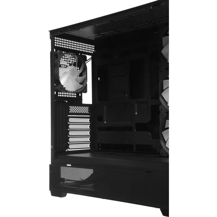 Корпус Accord ACC-ZA11B AR черный без БП ATX 3x120mm 1xUSB2.0 2xUSB3.0 audio bott PSU