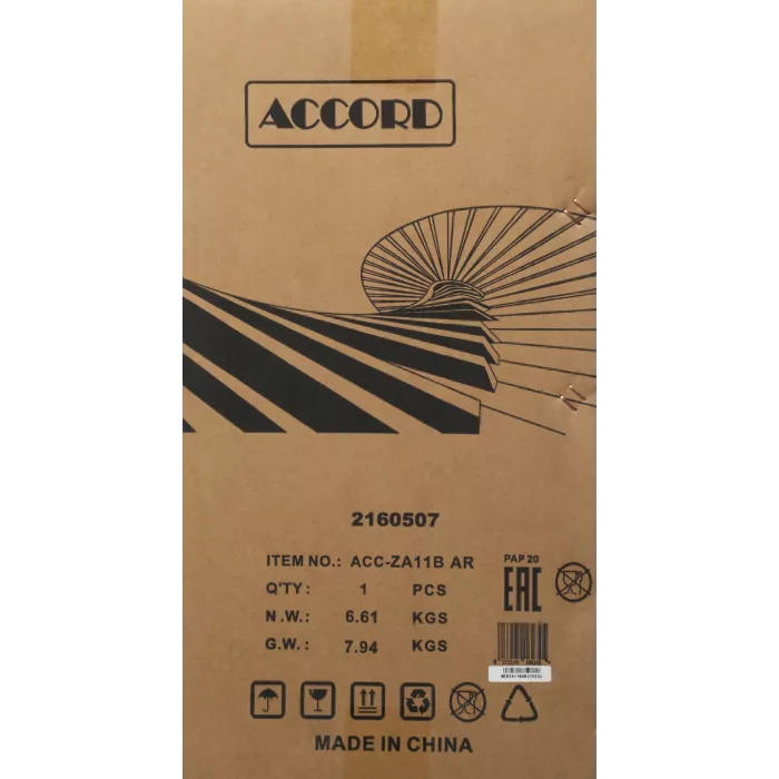Корпус Accord ACC-ZA11B AR черный без БП ATX 3x120mm 1xUSB2.0 2xUSB3.0 audio bott PSU