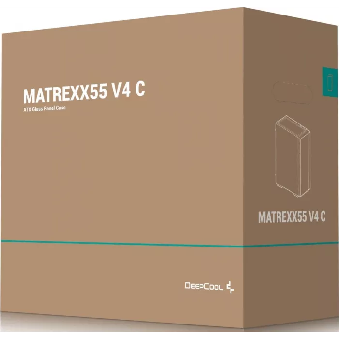 Корпус Deepcool Matrexx 55 V4 C черный без БП ATX 4x120mm 2x140mm 1xUSB3.0 audio bott PSU
