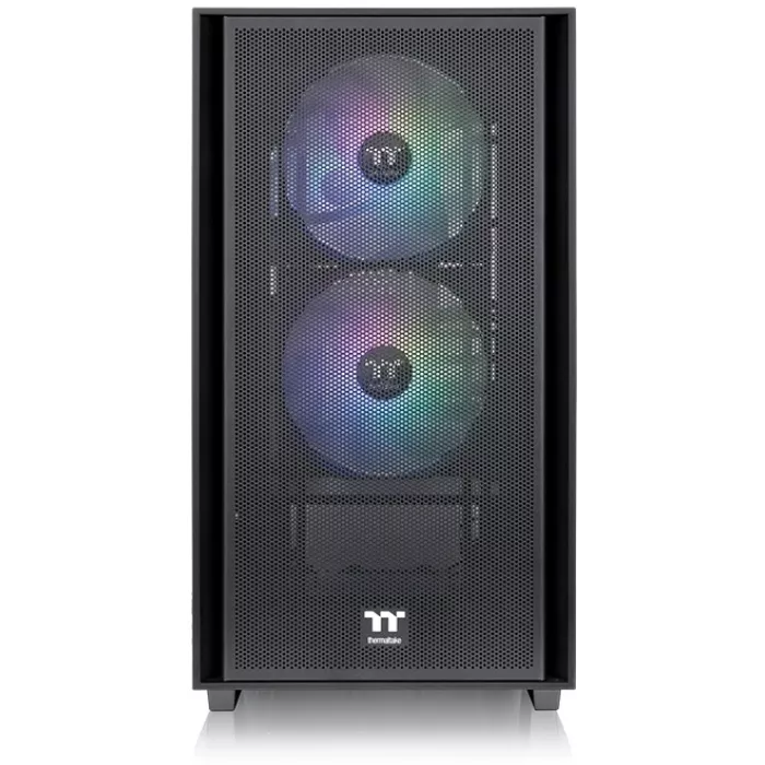 Корпус Thermaltake Versa H16 TG ARGB черный без БП mATX 4x120mm 2x140mm 1xUSB2.0 2xUSB3.0 audio bott PSU