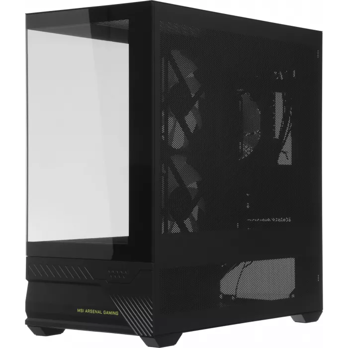 Корпус MSI MAG Pano M110R черный без БП mATX 8x120mm 2x140mm 1xUSB3.0 audio AirDuct bott PSU