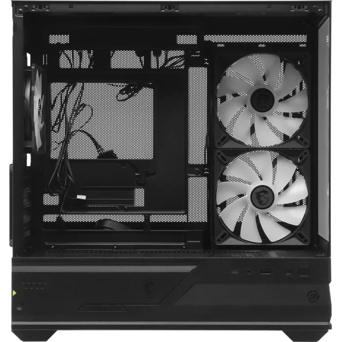 Корпус MSI MAG Pano M110R черный без БП mATX 8x120mm 2x140mm 1xUSB3.0 audio AirDuct bott PSU