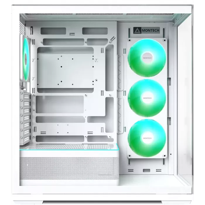 Корпус Montech TG3 белый без БП ATX 8x120mm 4x140mm 2xUSB3.0 audio bott PSU