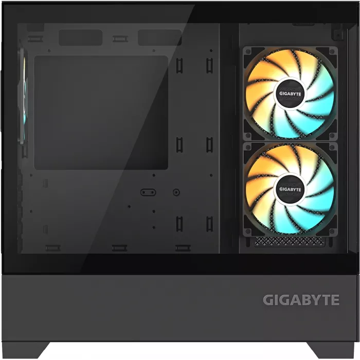 Корпус Gigabyte GB-C201P черный без БП mATX 6x120mm 3x140mm 2xUSB3.0 audio bott PSU