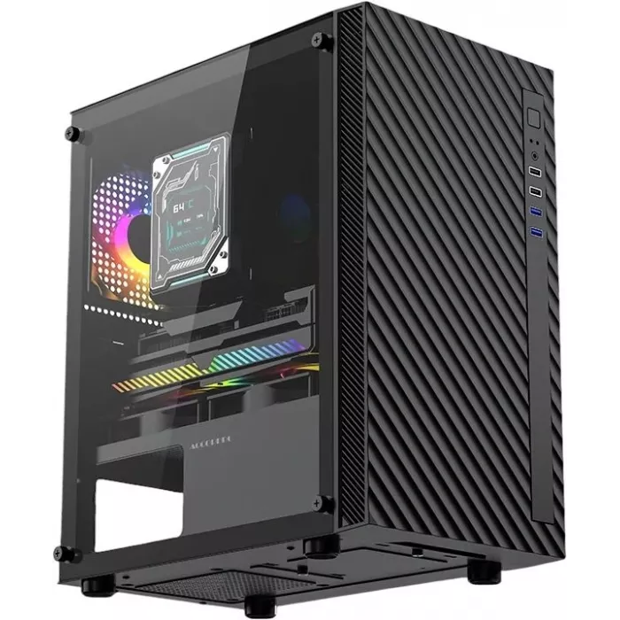 Корпус Accord ACC-508 черный без БП mATX 7x120mm 4x140mm 2xUSB2.0 1xUSB3.0 audio bott PSU