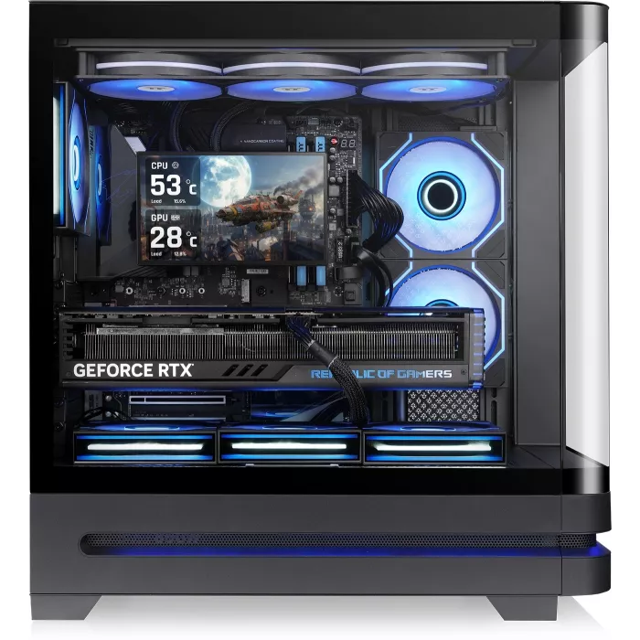 Корпус Thermaltake Arcus 290 TG черный без БП ATX 6x120mm 3x140mm 2xUSB3.0 audio bott PSU