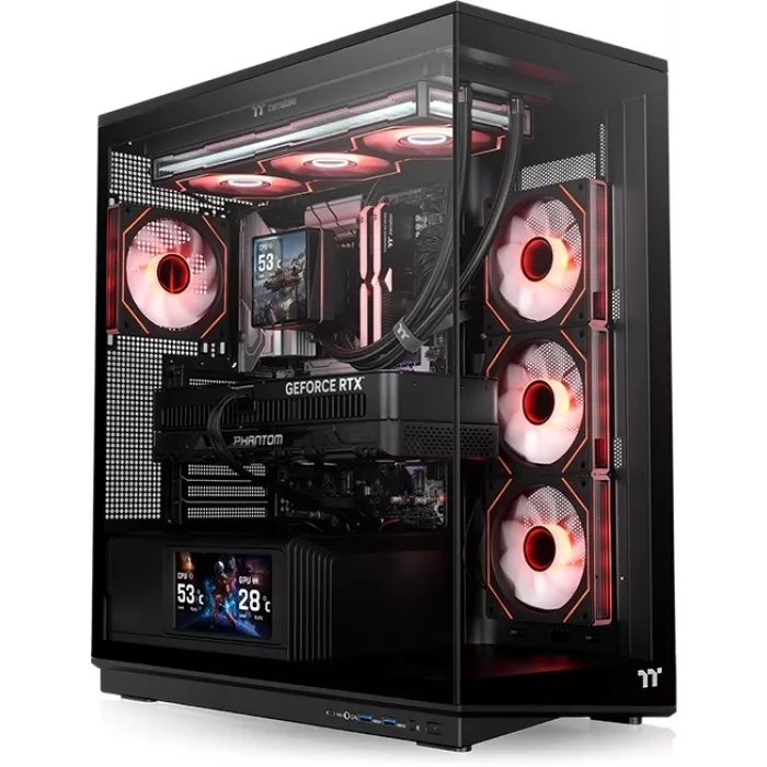 Корпус Thermaltake Stage 450 TG черный без БП ATX 3x120mm 4x140mm 1xUSB3.0 audio bott PSU