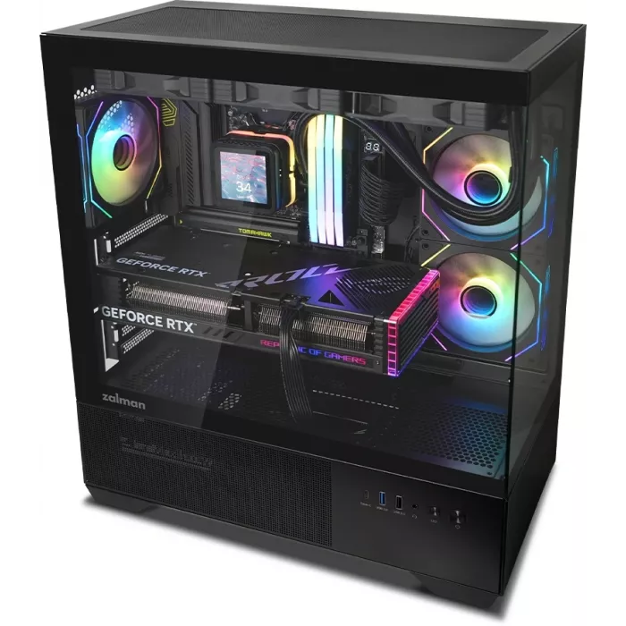 Корпус Zalman Chronix V2 черный без БП ATX 6x120mm 2x140mm 1xUSB2.0 1xUSB3.0 audio bott PSU