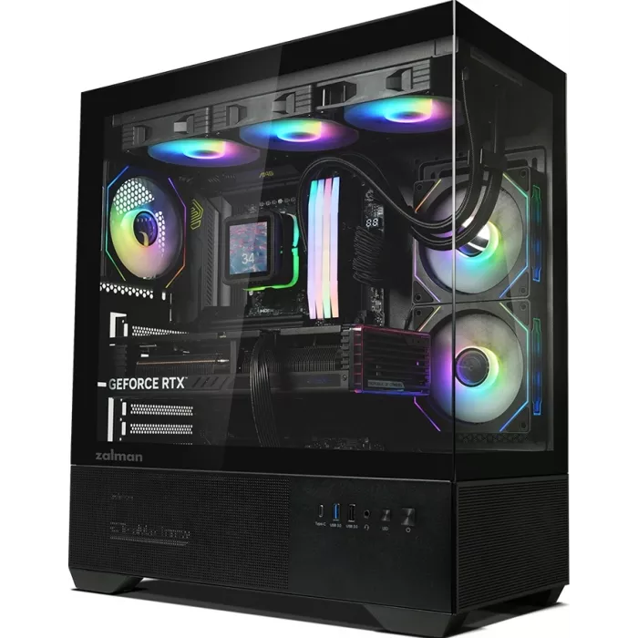 Корпус Zalman Chronix V2 черный без БП ATX 6x120mm 2x140mm 1xUSB2.0 1xUSB3.0 audio bott PSU