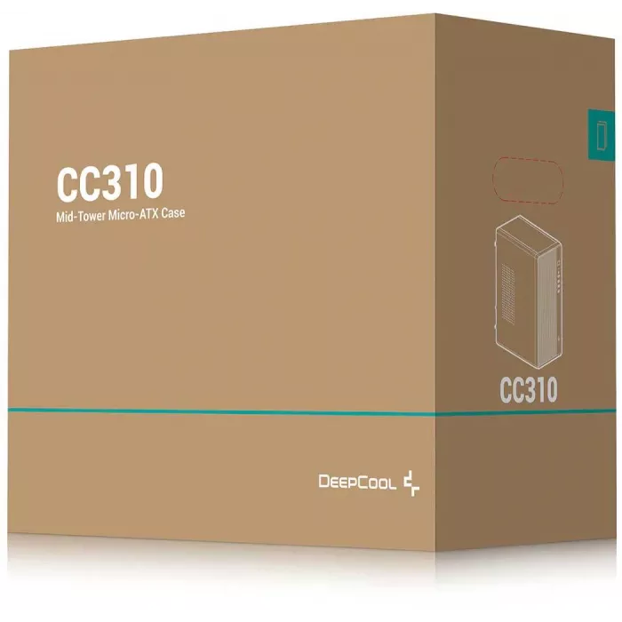Корпус Deepcool CC310 черный без БП mATX 1x120mm 2xUSB2.0 2xUSB3.0 audio bott PSU