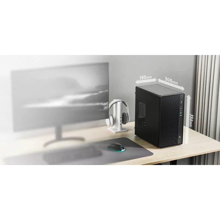 Корпус Deepcool CC310 черный без БП mATX 1x120mm 2xUSB2.0 2xUSB3.0 audio bott PSU