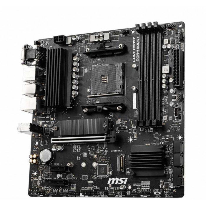 Материнская плата MSI B550M PRO-VDH Soc-AM4 AMD B550 4xDDR4 mATX AC`97 8ch(7.1) GbLAN RAID+VGA+HDMI+DP
