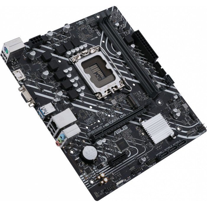 Материнская плата Asus PRIME H610M-K D4 Soc-1700 Intel H610 2xDDR4 mATX AC`97 8ch(7.1) GbLAN+VGA+HDMI