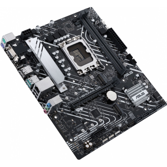 Материнская плата Asus PRIME H610M-A D4-CSM Soc-1700 Intel H610 2xDDR4 mATX AC`97 8ch(7.1) GbLAN+VGA+HDMI+DP