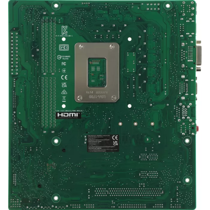 Материнская плата Asus PRO H610M-C-CSM Soc-1700 Intel H610 2xDDR5 mATX AC`97 8ch(7.1) GbLAN+VGA+DVI+HDMI+DP