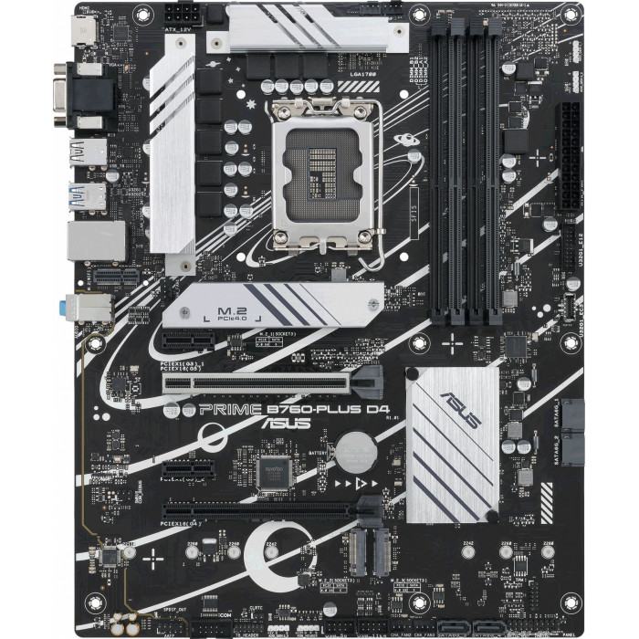 Материнская плата Asus PRIME B760-PLUS D4 Soc-1700 Intel B760 4xDDR4 ATX AC`97 8ch(7.1) 2.5Gg RAID+VGA+HDMI+DP