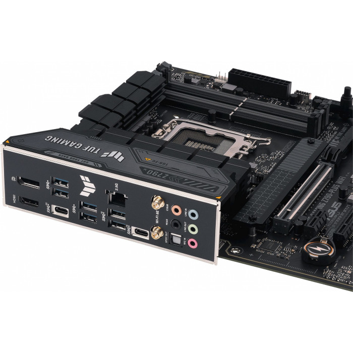 Материнская плата Asus TUF GAMING Z790-PLUS WIFI Soc-1700 Intel Z790 4xDDR5 ATX AC`97 8ch(7.1) 2.5Gg RAID+HDMI+DP
