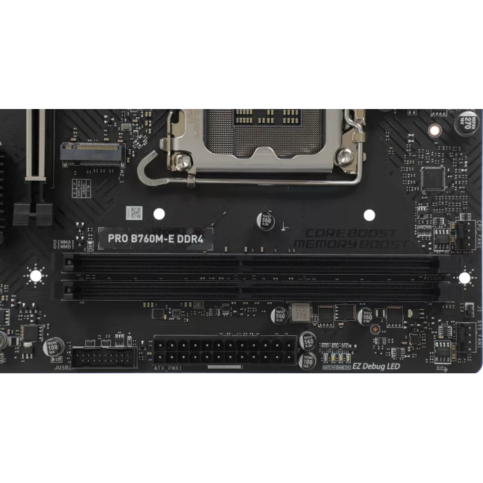 Материнская плата MSI PRO B760M-E DDR4 Soc-1700 Intel B760 2xDDR4 mATX AC`97 8ch(7.1) GbLAN+VGA+HDMI