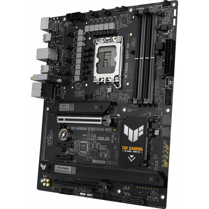 Материнская плата Asus TUF GAMING B760-PLUS WIFI Soc-1700 Intel B760 4xDDR5 ATX AC`97 8ch(7.1) 2.5Gg RAID+HDMI+DP