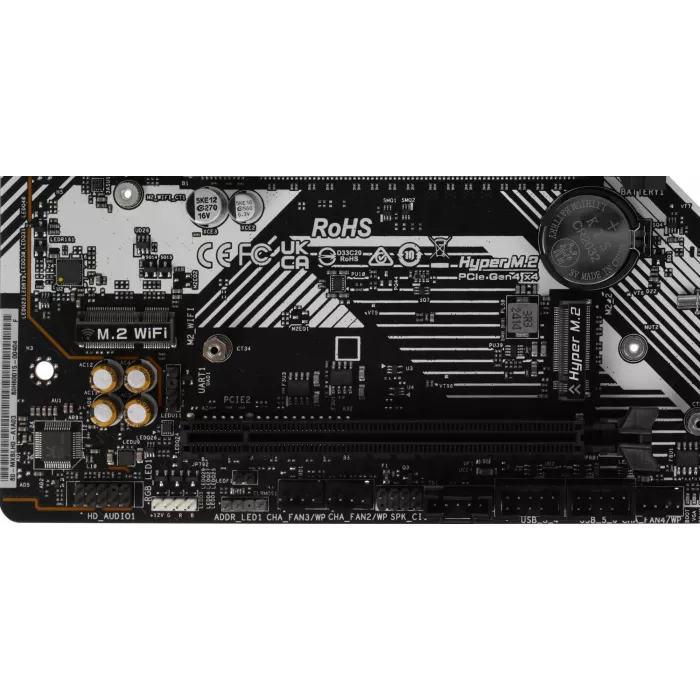 Материнская плата Asrock B760M PRO RS Soc-1700 Intel B760 4xDDR5 mATX AC`97 8ch(7.1) 2.5Gg RAID+HDMI+DP
