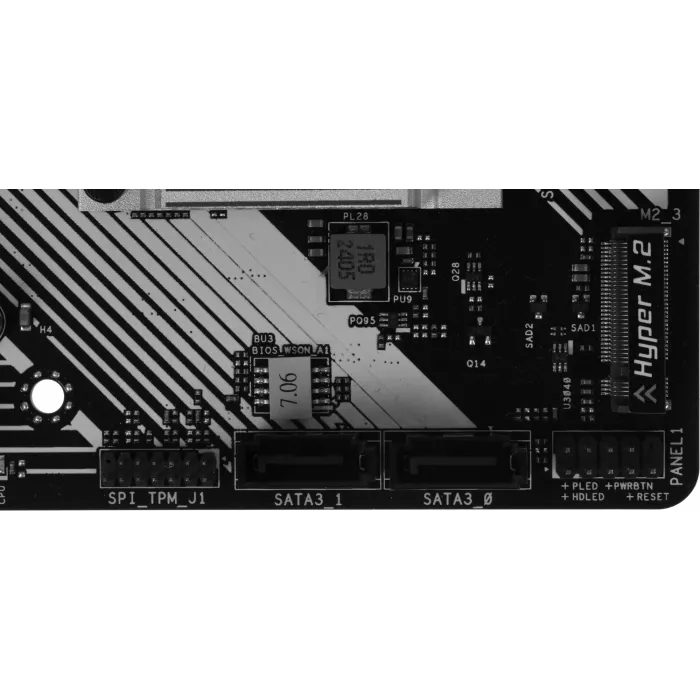 Материнская плата Asrock B760M PRO RS Soc-1700 Intel B760 4xDDR5 mATX AC`97 8ch(7.1) 2.5Gg RAID+HDMI+DP