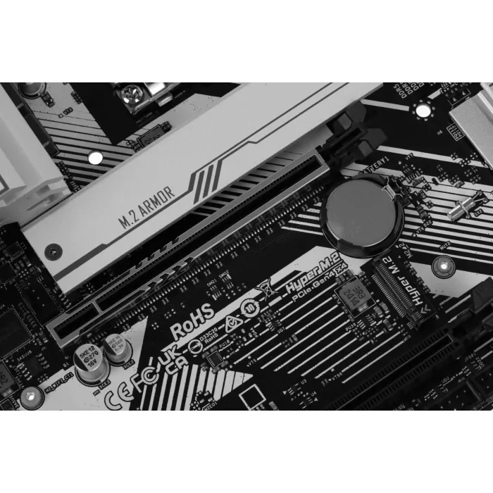 Материнская плата Asrock B760M PRO RS Soc-1700 Intel B760 4xDDR5 mATX AC`97 8ch(7.1) 2.5Gg RAID+HDMI+DP