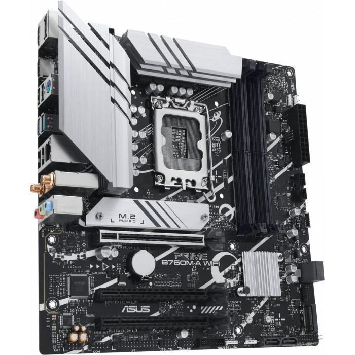 Материнская плата Asus PRIME B760M-A WIFI Soc-1700 Intel B760 4xDDR5 mATX AC`97 8ch(7.1) 2.5Gg RAID+HDMI+DP