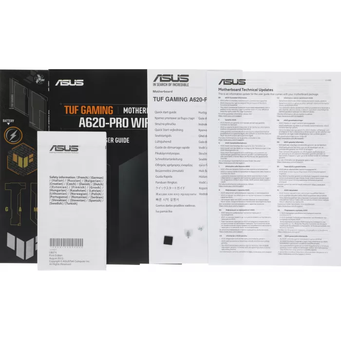Материнская плата Asus TUF GAMING A620-PRO WIFI Socket AM5 AMD A620 4xDDR5 ATX AC`97 8ch(7.1) 2.5Gg RAID+HDMI+DP